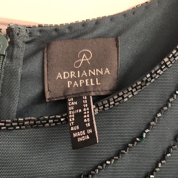 Adrianna Papell Emerald Evening gown - Picture 3 of 7